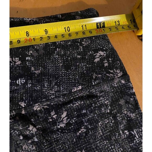 Lululemon Align Pants Womens 6 Equalized Black Floral 2 Nulu Full Length Hi Rise - Picture 7 of 9